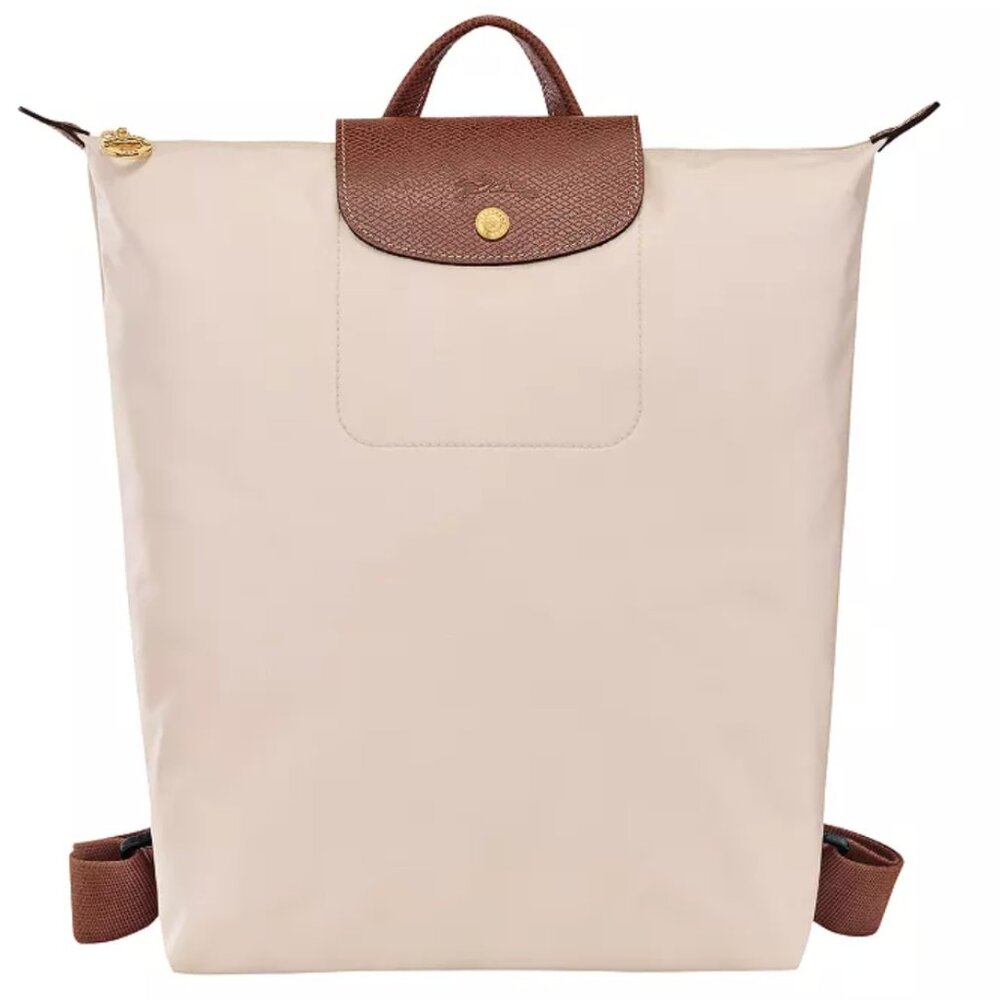 Longchamp Le Pliage Backpack White Paper NWT